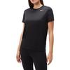 Nike Dri-Fit Solid Color Logo Crew Neck Loose Short Sleeve T-Shirt Women Tops Black DX0687-010
