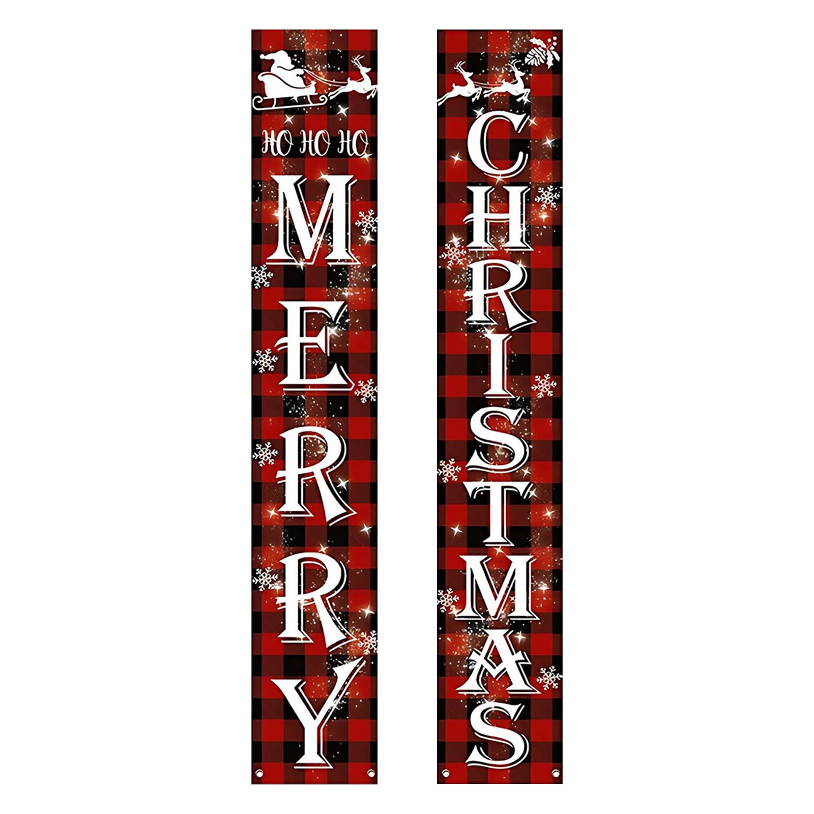 

Christmas Decoration Door Couplets, Merry Christmas Couplets, Party Party Decorations One Size