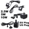 AC 220V EU US Plug 2.5W 5w 10w Submersible Water Pump Aquarium Fountain Pump Air Fish Pond Pool Tank Water Pump