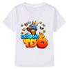 100% Cotone Gioco Bloons TD 6 Maglietta per Bambini Stampa Cartoon T-shirt per Bambini Streetwear Ragazzi Ragazze Top Estivi Girocollo Manica Corta