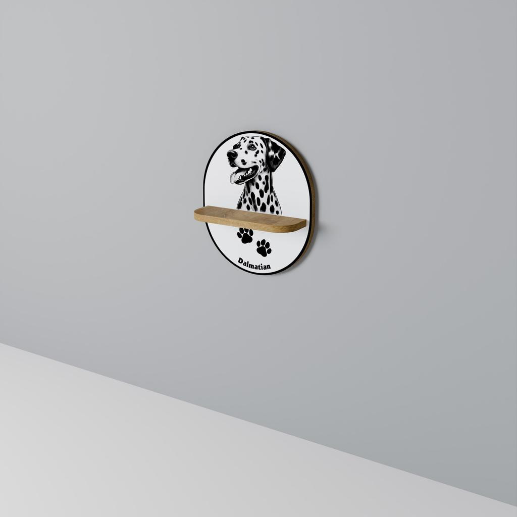 Dalmatian Dog Oval Shelf