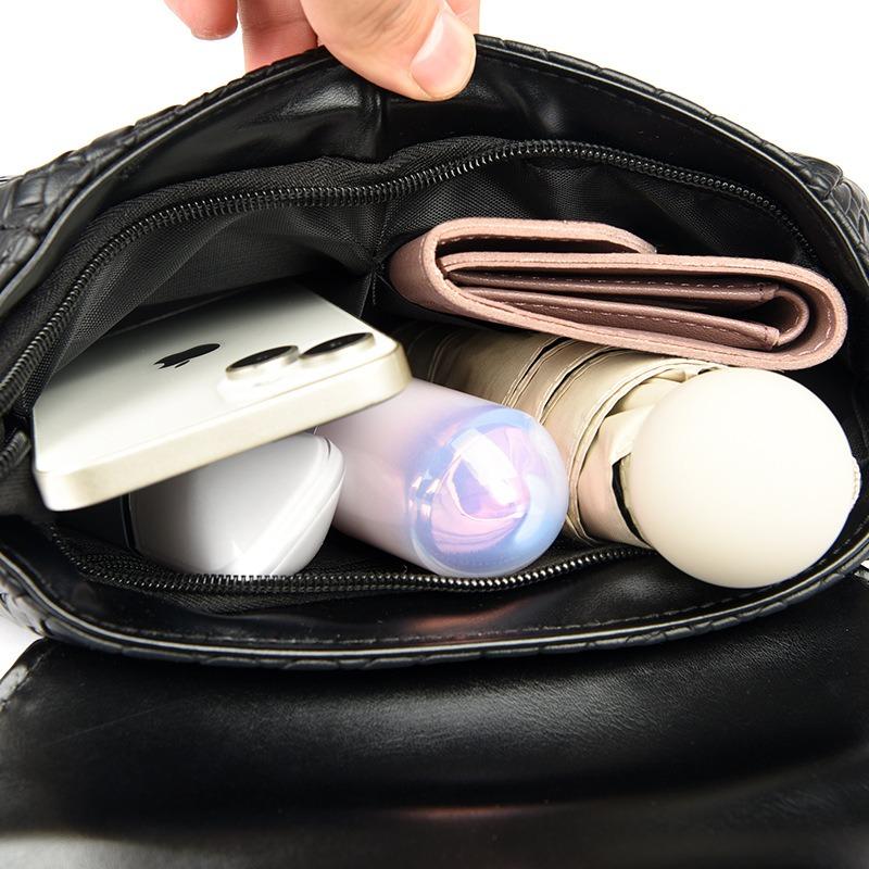 Jing women's bag new woven shoulder messenger bag women's bag versatile large capacity fashion simple versatile satchel