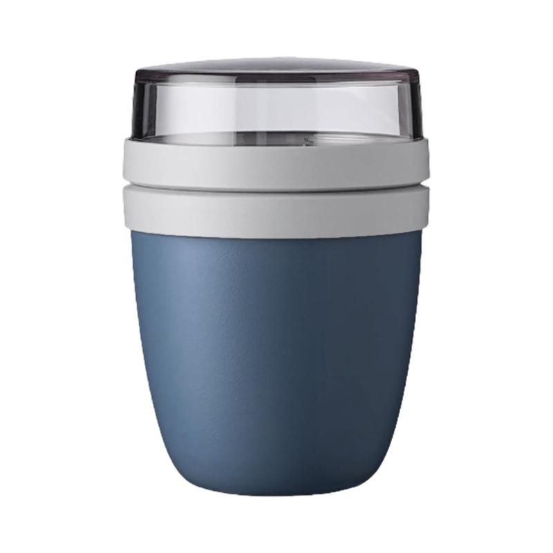 

Customizable Yoghurt Cup with Separate Compartments Freezer Safe Breakfast Mug Portable Microwave Safe Lunch Container 1