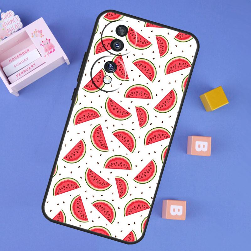 Cute Summer Fruit Watermelon Case For Honor X9b X8b X7 X8 X9 X6a X7a X8a X9a Cover For Honor Magic 5 6 Pro 50 70 90 Lite