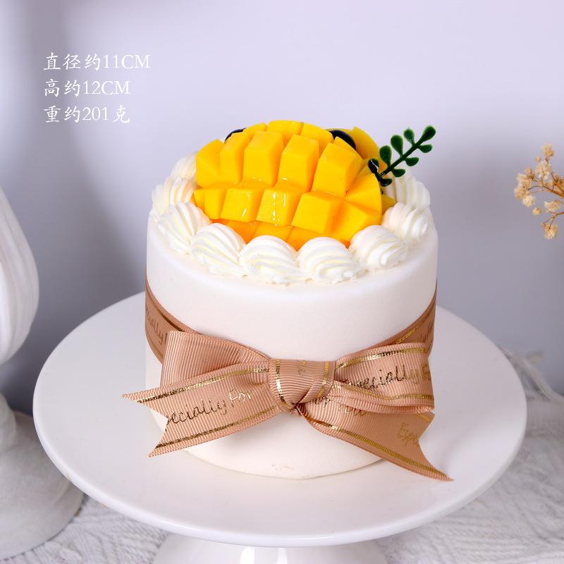 4-Zoll Simulations-Geburtstagskuchenmodell, Künstlicher Frucht-Sahnetorten-Fotografie-Requisite, Geburtstags-/Hochzeitsparty-Dessert-Schmuck, Heimdekoration