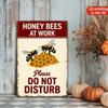 Vintage Bee Hive Metal Sign Wall Decor Farm Garden Poster