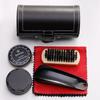 Leather Shoe Care Kit: Black & Colorless Polish, Cleaning & Maintenance Oil, Polishing Brush, Anti-Slip Treatment.