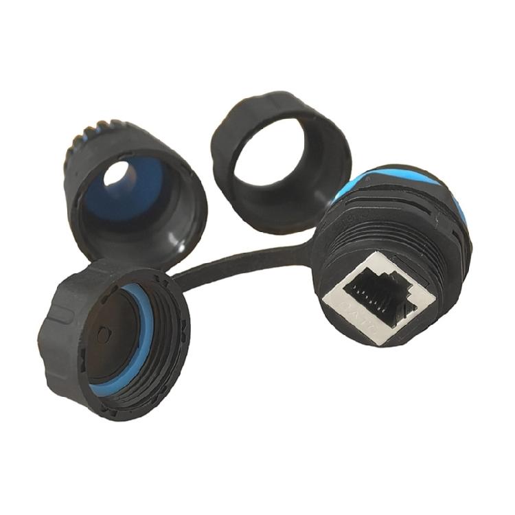 Shielded M23 RJ45 Cat6 Connector Coupler With Easy Assembly For Reliable Gigabit Data Transmission