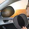 2pcs Mini Summer Car Sunshade Black Vinyl Fabric+mesh Sun Protection Car Window Curtain Auto Side Window Sunshade Cover