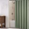 Solid Color Plain Waffle Shower Curtain Mildew-proof Bathroom Partition Curtain  Toilet