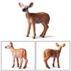6 Stück Weihnachten Simulation Elch Modell Ornamente Waschbare Cartoon Tiere Bastelornamente Weihnachten Dekoration für Waldparty und Kuchendekoration