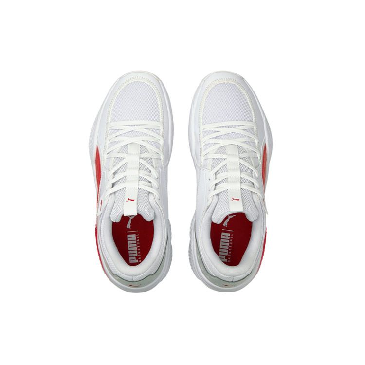 Puma Court Rider Team White High Risk Red Men Sneakers 195660-01