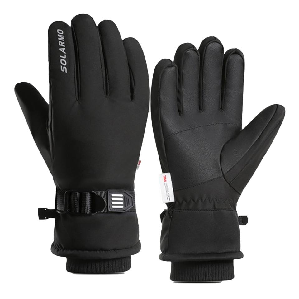 

Getinfit Велоперчатки Теплые Флисовая Шерсть Дышащие Противоскользящие Водонепроницаемые Износостойкие Сенсорный Экран Уличные Горные Подъем Лыжные L