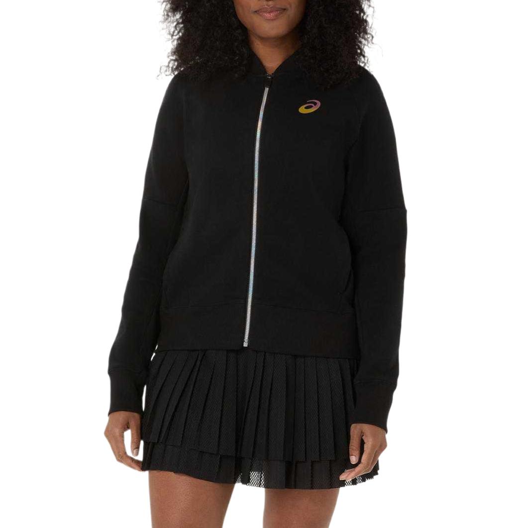 ASICS Jackets Women s Black Baseball Collar Moderate Other 2042A400-001 L