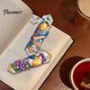 Stress Relief Handmade Projects Faux Diamond Art Bookmark Kit, Halloween Book Marker DIY Decorative Page Markers with Tassels Animal Bird Crafting Kit