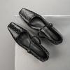 Fashion Retro Rivet One Buckle Mary Jane Shoes 2025 Summer New Square Toe Shallow Mouth Low Heel Single Shoes for Women