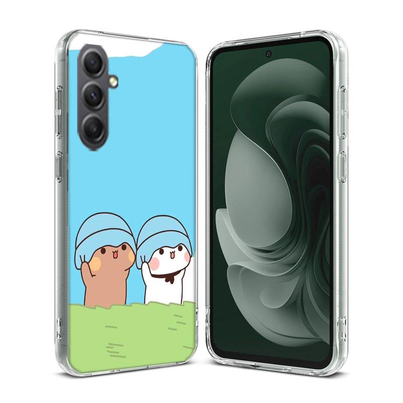Cute BuBu DuDu Phone Case for Samsung A16 A26 A36 A56 A17 A37 A57 A07 A06 A02S A03 A04S A05S Galaxy Note 20 10 A50S A71 A51 A31