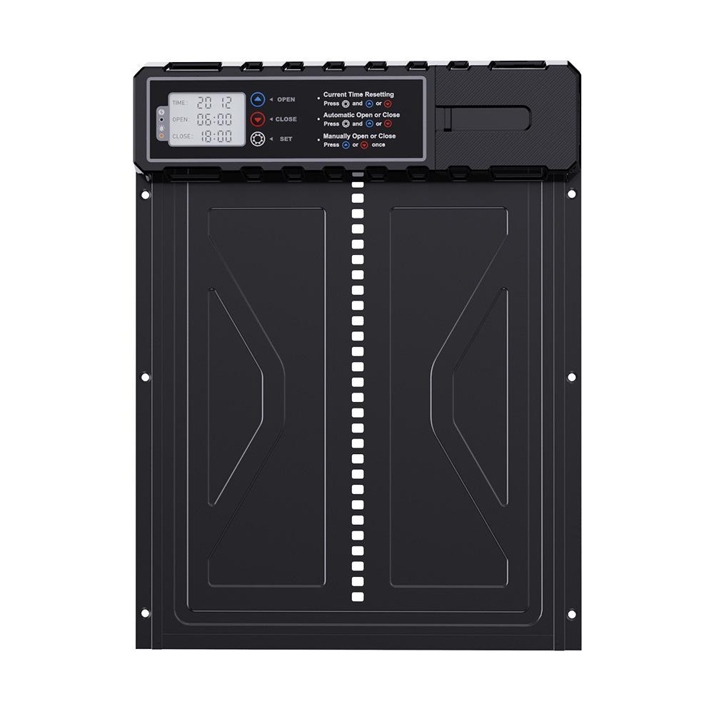 Extra Long Battery Life Solar Chicken Coop Door with Remote Control & Timer - Aluminum Alloy Construction