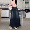 2024 Slim High-Waist A-Line Denim Skirt for Women - Spring & Autumn Collection