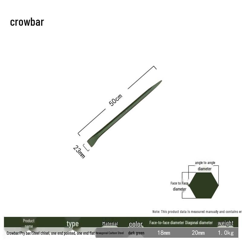 Jinxun Steel Hexagonal Rescue Crowbar