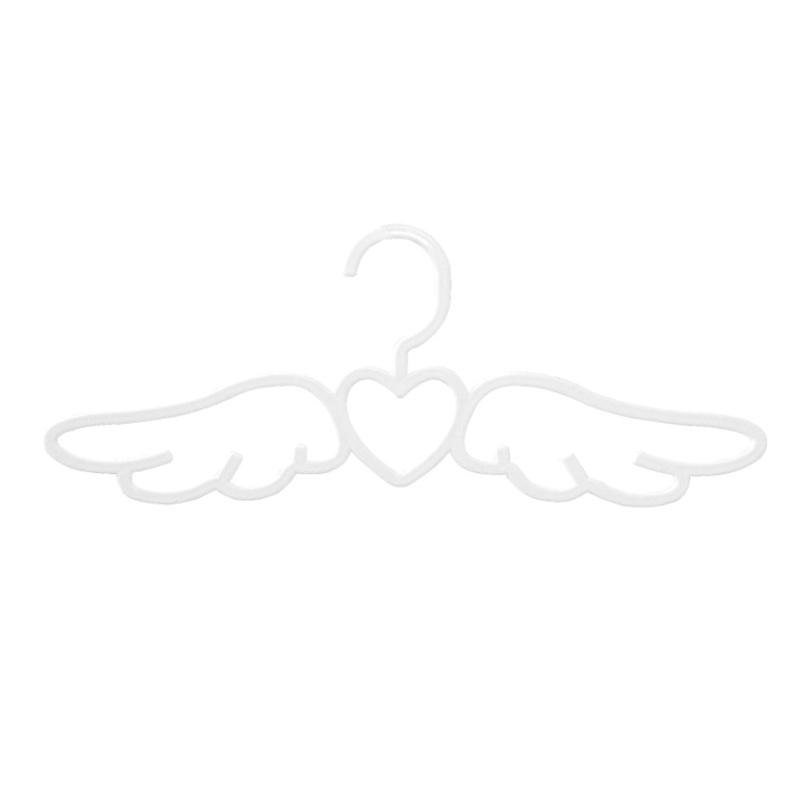 

10 шт. вешалка для одежды Angel Love, бытовая, бесшовная, симпатичная, вешалка для галстука, шарфа, сушилка для одежды белый