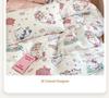 Hello Kitty All-Cotton Cute Cartoon Girl Fitted Sheet & Duvet Set - 4-Pc Dorm Style