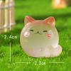 Cute Luminous Kitten Micro-landscape Desktop Ornament, Long-tailed Cat Car Decoration Accessory