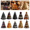 Halloween Tabletop Ornaments Quilted Fabric Tree Kit, Witch Cat Spider DIY Autumn Theme Crafting 3D Padded Sewing Craft Project for Quilting
