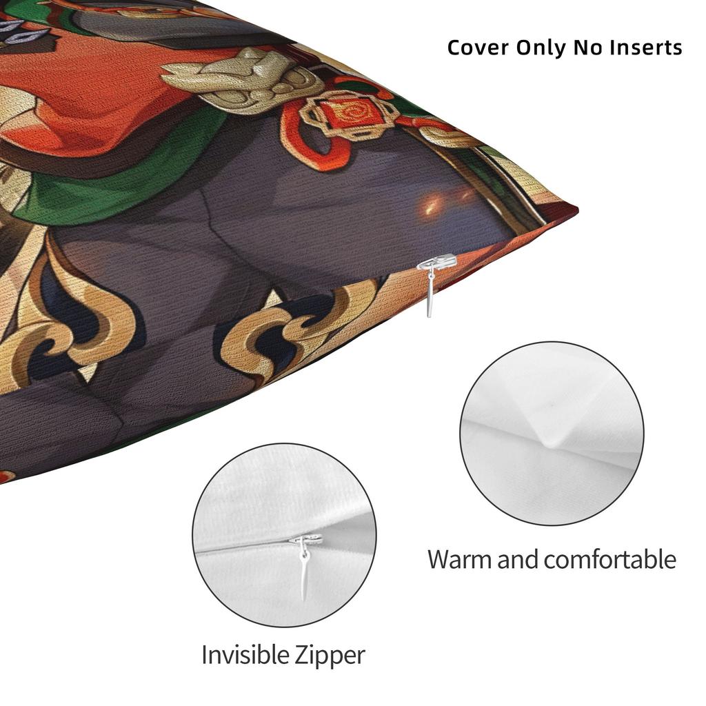 Anime Game G-Genshin Impact Pillow Case Fashion Pillow Cover Print Pillowcases For Office Car Home Decor