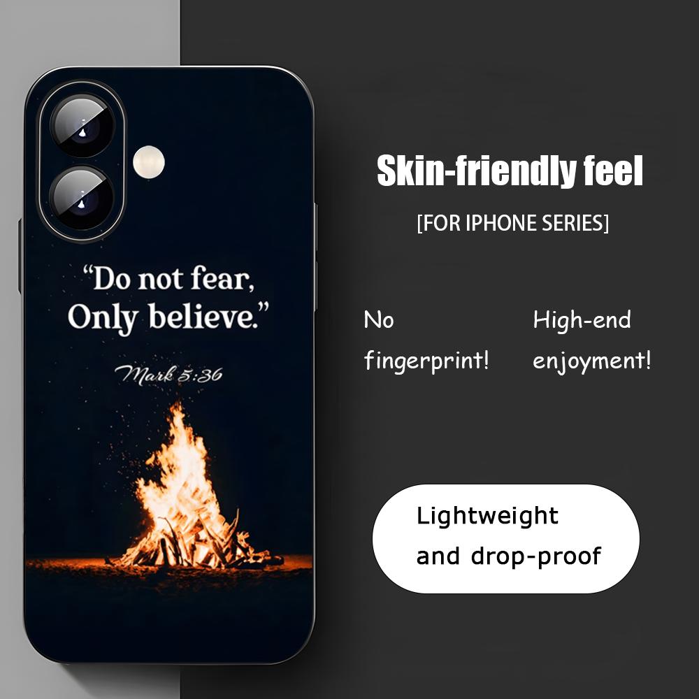 Psalm Quotes Comfortin Phone Case For iPhone 17 16 15 14 13 12 11 X XR XS 8 Plus Mini Pro Max Soft black Shockproof Cover