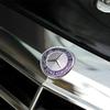 HGQ5   Car Front Engine Hood Emblem 42mm-Curved 38mm-Flat ABS Badge for Mercedes Benz C Class E Class C200 E260 E300L S400L Label