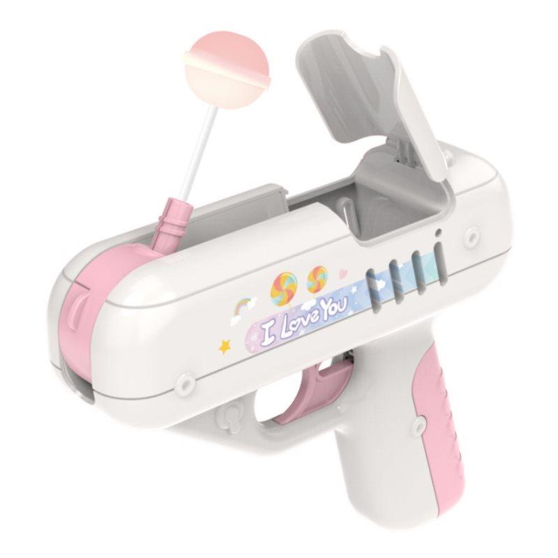 Cute Love Surprise Gun Lollipop Holder Creative Toy Candy Storage Christmas Gift for Boy Children Kids Funny Surprise Gift