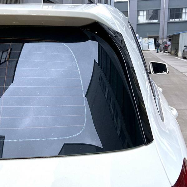 2-Piece Gloss Black ABS Rear Roof Spoiler Stickers for Mercedes B-Class B180/B200 W246