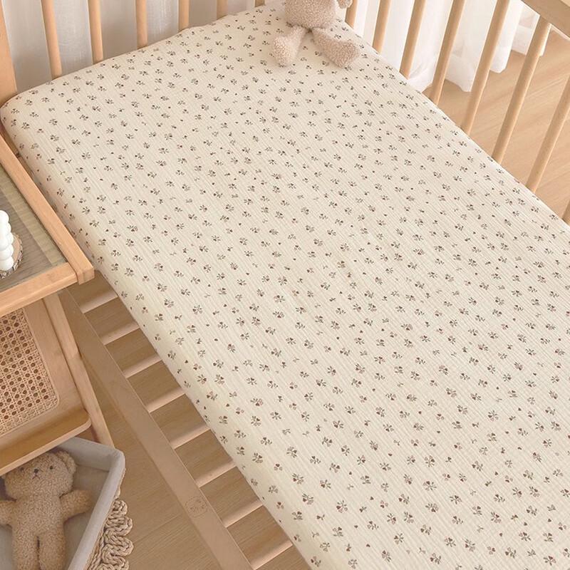 UKKNZZ Washed Cotton Baby Crib Mattress Protector