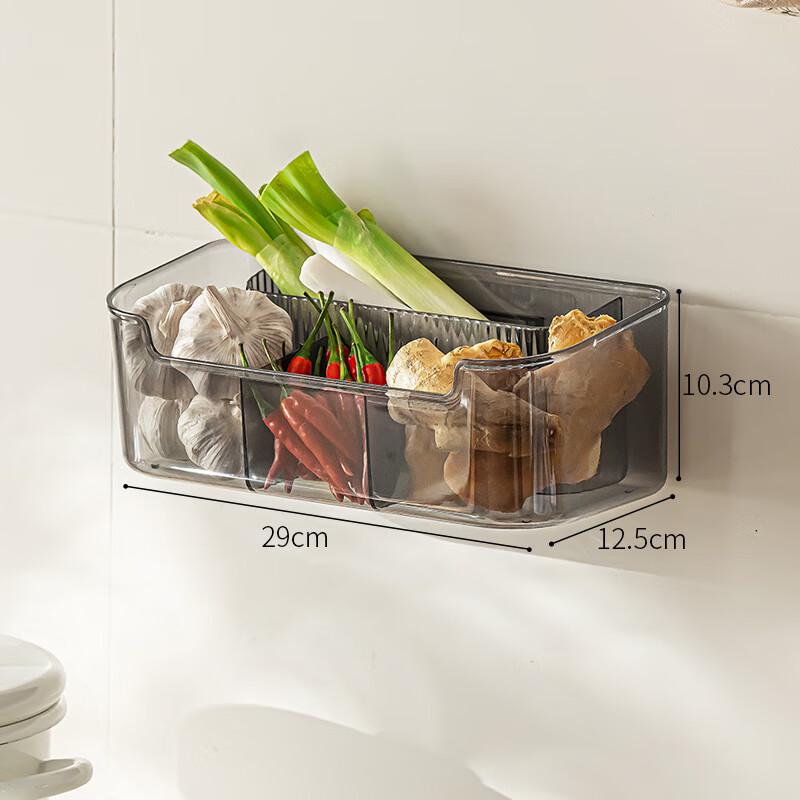No-Drill Wall-Mounted Kitchen Storage Basket