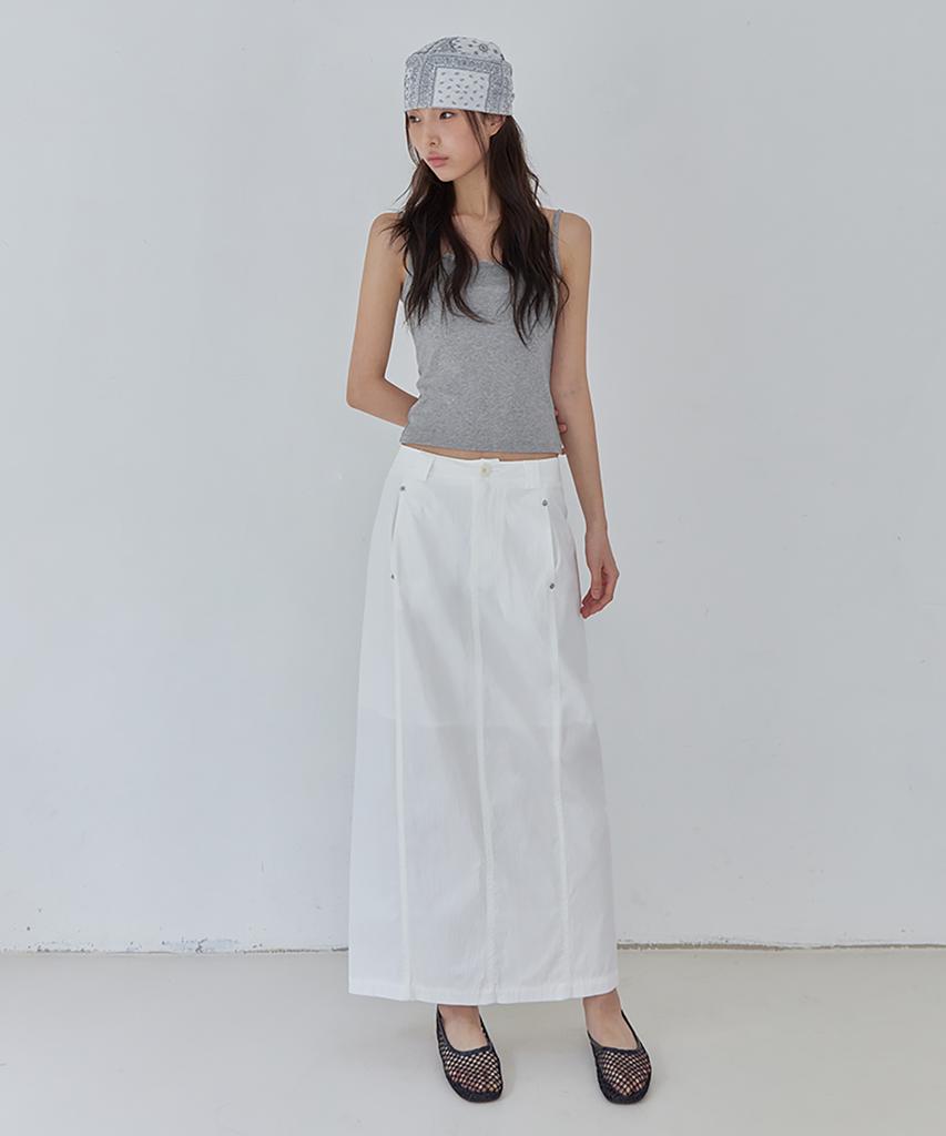 Leondeondada Classic Panel Maxi Skirt, 2Colors