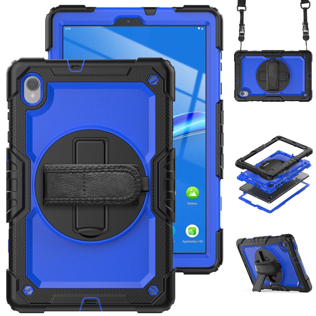 Capa com Suporte Rotativo Universal para Lenovo M10 Plus 2ª Geração TB-X606F X606X K10 TB-X6C6F X6C6X 10.3" com Protetor de Tela