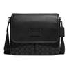 Sprint 25 Signature Jacquard Pebble Leather And Smooth Calfskin Crossbody Bag Medium Women Crossbody Bag Black CE534-JIBLK