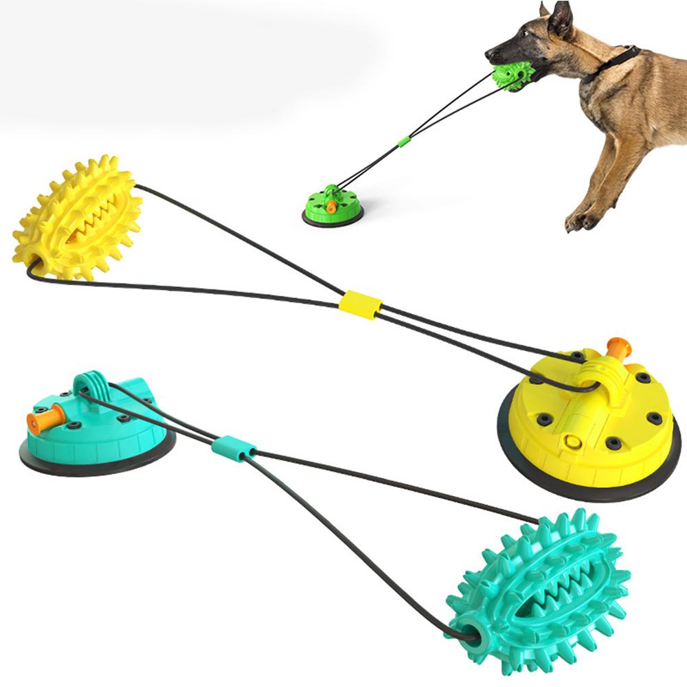 Giocattolo per cani intelligente con ventosa per tiro alla fune, giocattoli di corda per cani per masticatori, pulizia dei denti, giocattolo interattivo per animali domestici per la noia