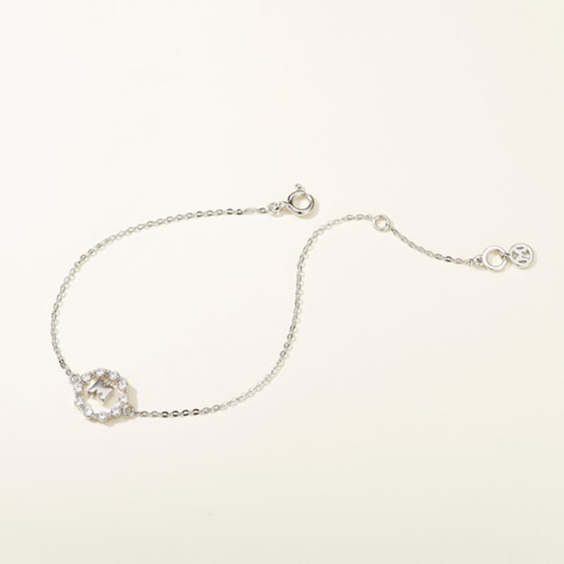 METROCITY JEWELRY M Basic Sterling Silver White Bracelet A231SB9207WPA