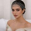 Dodatki do włosów na ślub Siatka na włosy Korona Ręcznie robione Opaski do włosów dla panny młodej Luksusowa Tiara z kryształkami Kobiety