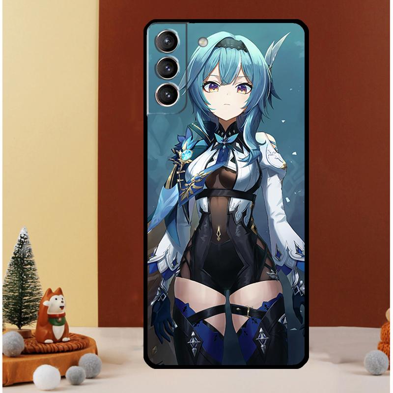 Genshin Impact Eula Case For Samsung Galaxy S25 S26 Ultra S20 S21 S22 S23 S24 Ultra S10 Plus S25 FE Cover Funda