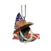 Denim Boot Retro Acrylic Car Hanging Ornament Auto Accessory Festive Home Decor