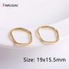 14K Gold Plated Brass Star/Pentagram/Square/Round Connector For Jewelry Making Supplies Earrings Making Accessories Wholesale