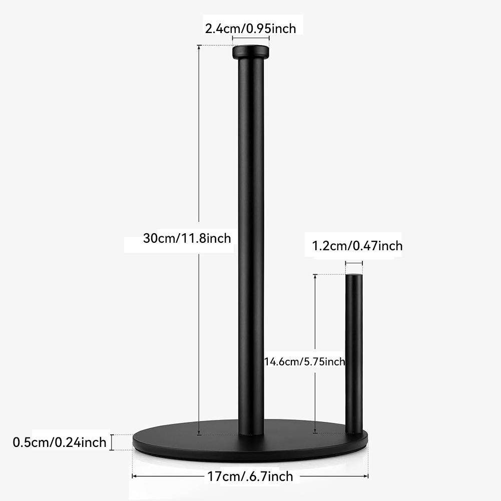 Paper Towel Holder, Countertop Paper Towel Holder, Steady Paper Roll Holder, Weighted Paper Towel Stand for Kitchen Bathroom