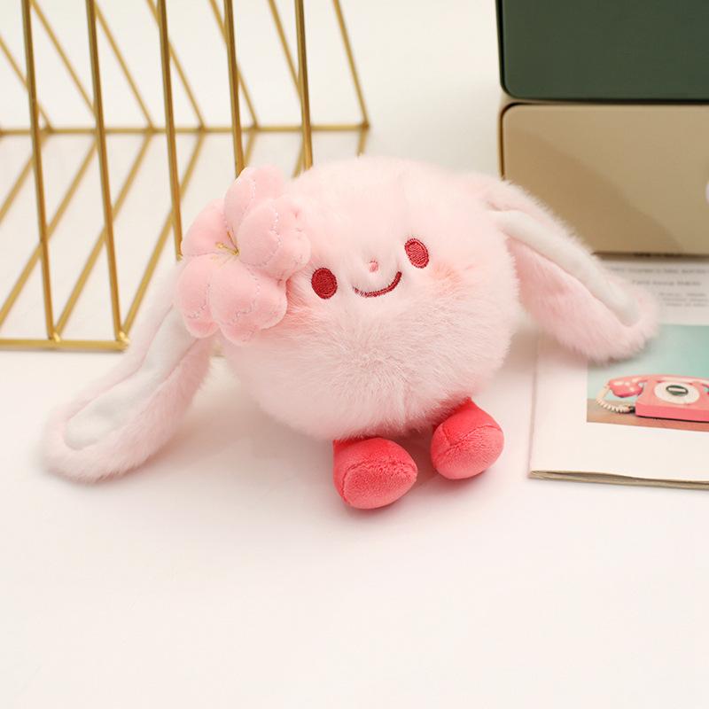 Spring Cherry Blossom Series Girls Decompression Dumpling Pendant Plush Toy Keychain for Girlfriends Practical Doll Gift
