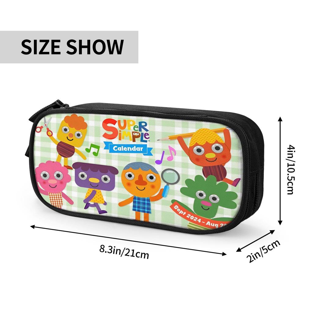 Noodle & Pals Micro Super Simple Accessories Pencil Case Large-capacity School Accessories Pencil Bag Birthday Gift