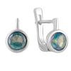 Silver Earrings with Mystic Topaz 1.342ct (1825020)