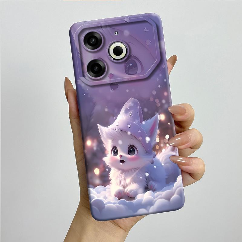 Per Tecno Pova 6 Neo Custodia POVA6NEO Silicone TPU Morbida Custodia per Telefono Verniciata Stampata Antiurto Protettiva Cover Posteriore