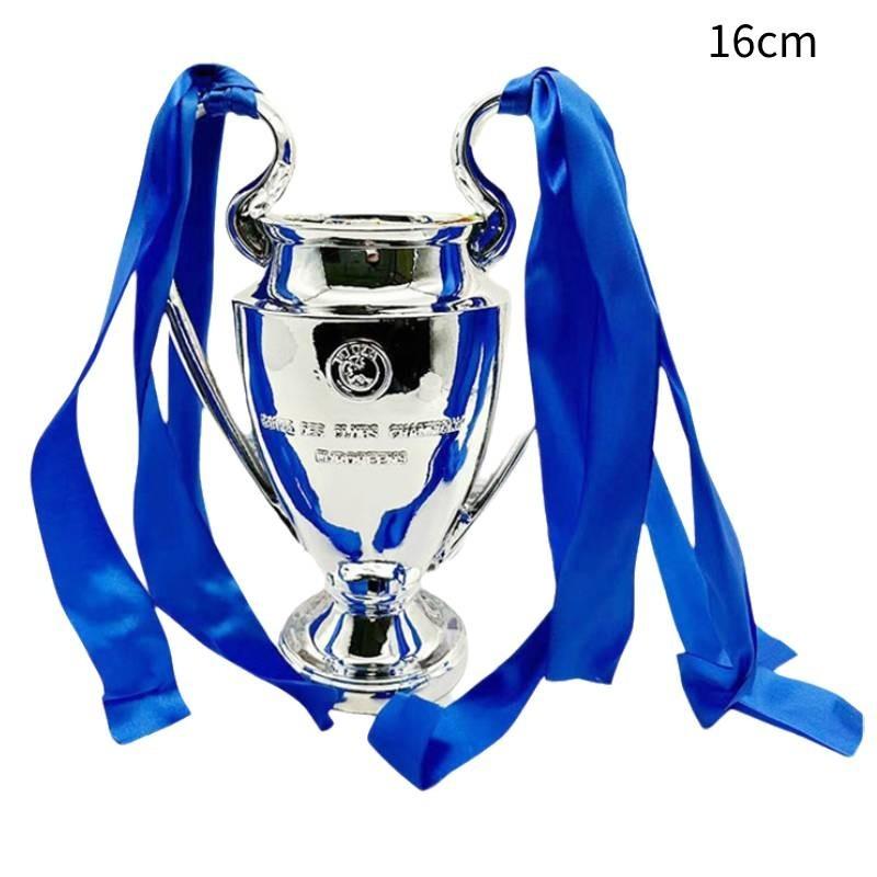 Modèle de Trophée de Football en Résine Élégant Style Européen Récompense de Football Argent Cadeau